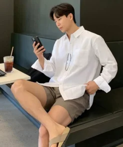 Alternative view of Áo Sơ Mi Nam Mùa Hè Chất Đũi Linen Thấm Hút Mồ Hôi Phù Hợp Mặc Đi Biển Đi Chơi Cao Cấp