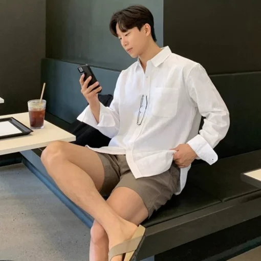 Áo Sơ Mi Nam Mùa Hè Chất Đũi Linen Thấm Hút Mồ Hôi Phù Hợp Mặc Đi Biển Đi Chơi Cao Cấp - Ảnh 2