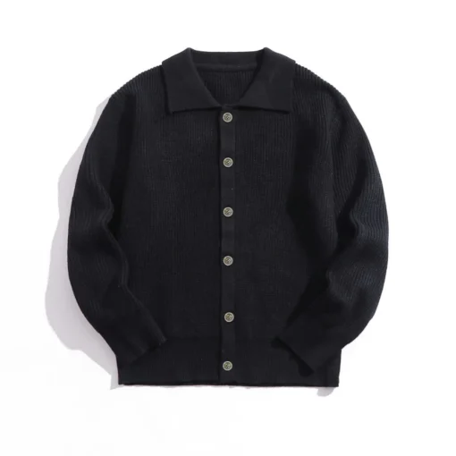 Áo Khoác Len Cardigan Len Lông Thỏ Nam Nữ Màu Trơn Cao Cấp Dáng Rộng - Ảnh 7