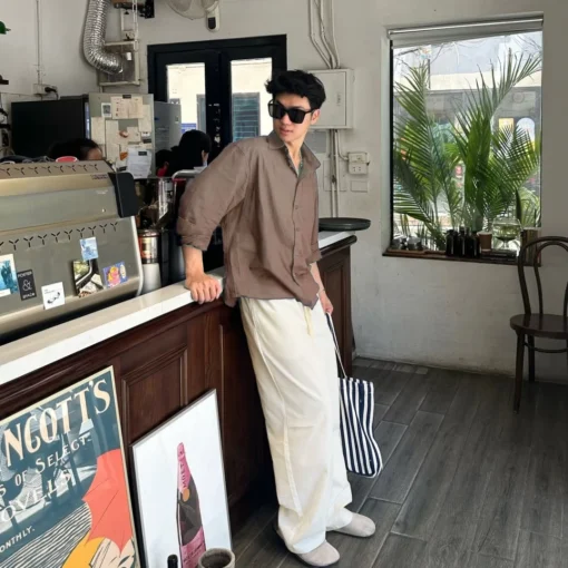 mall inline badgeQuần Suông Ống Rộng Nam Nữ Vải Linen Unisex Dài Phom Relax Thoáng Mát Thoải Mái Thời Trang Cao Cấp - Ảnh 5